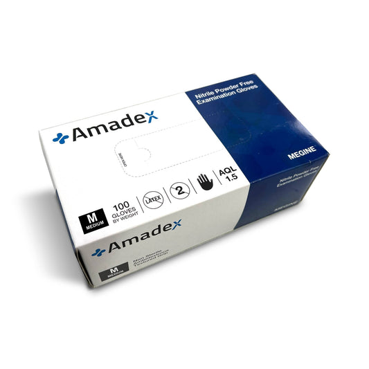 Amadex Nitrile Examination Powder Free Gloves M - Carton (1000pc)