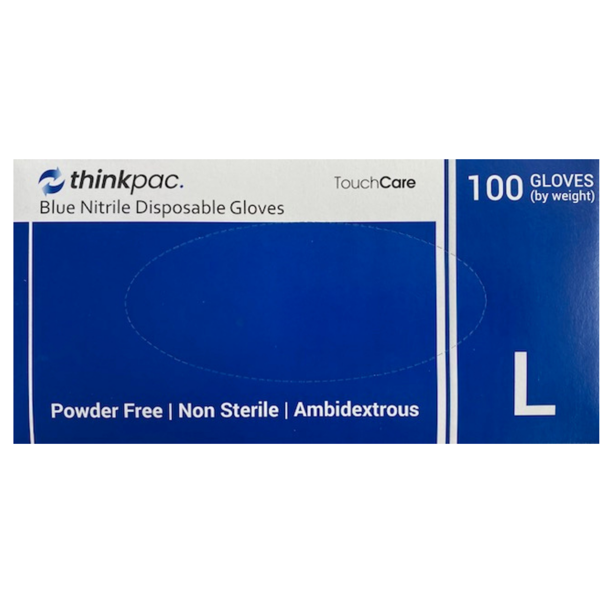 Touch Care Nitrile Gloves  -  L Box (100pc)