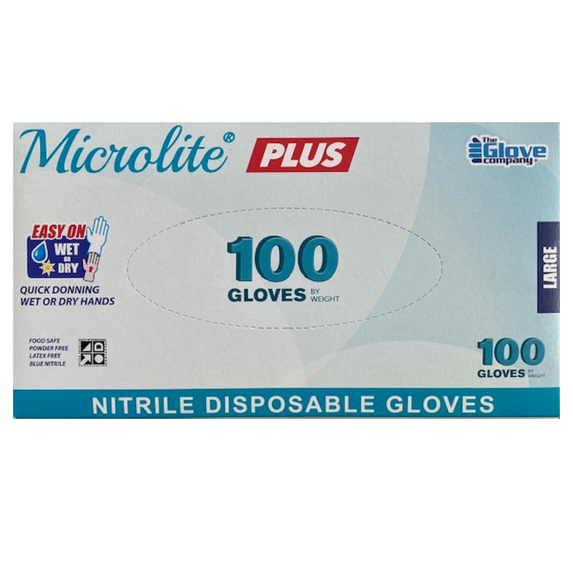 Microlite Nitrile Gloves L - Box (100pc)