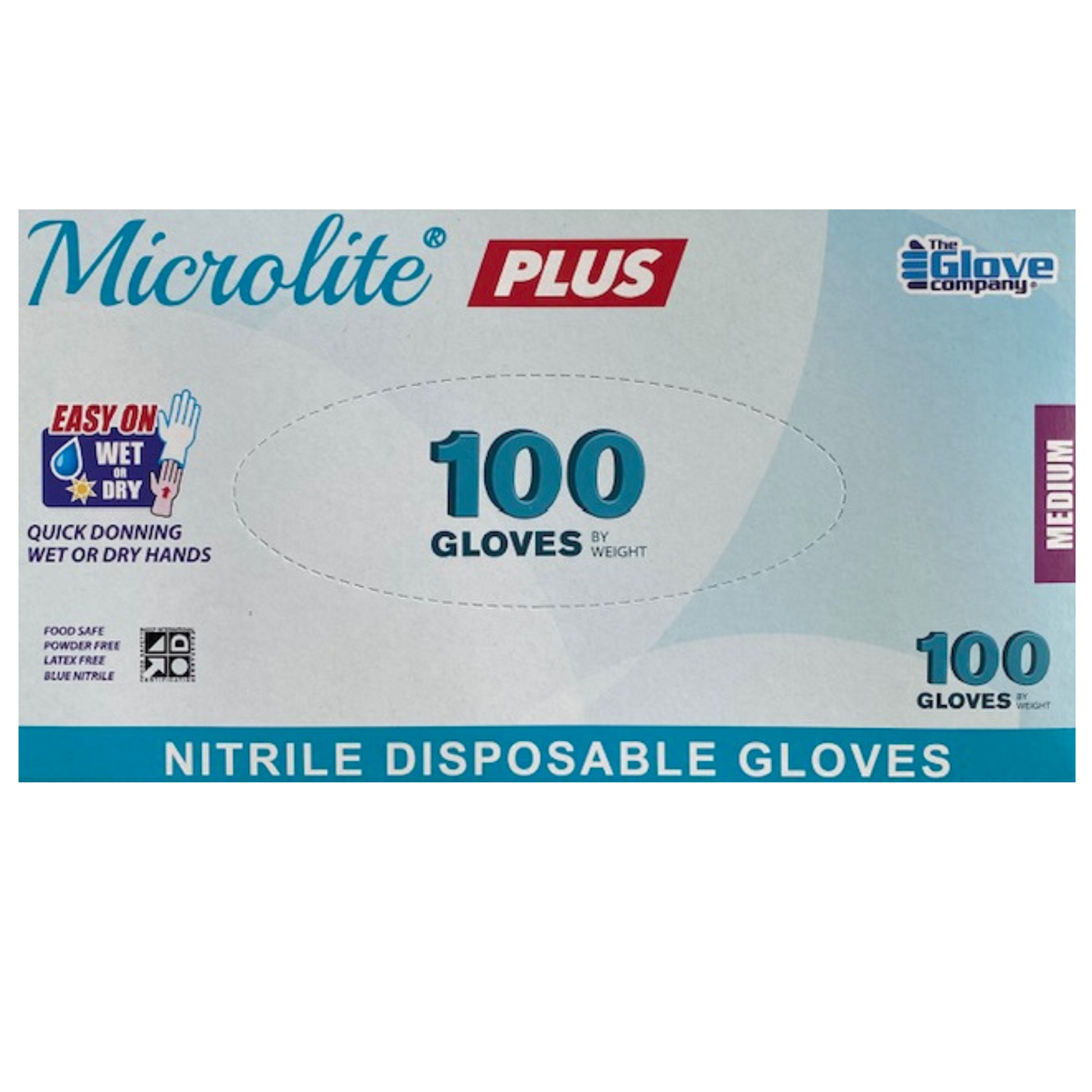 Microlite Nitrile Gloves M - Box (100pc)
