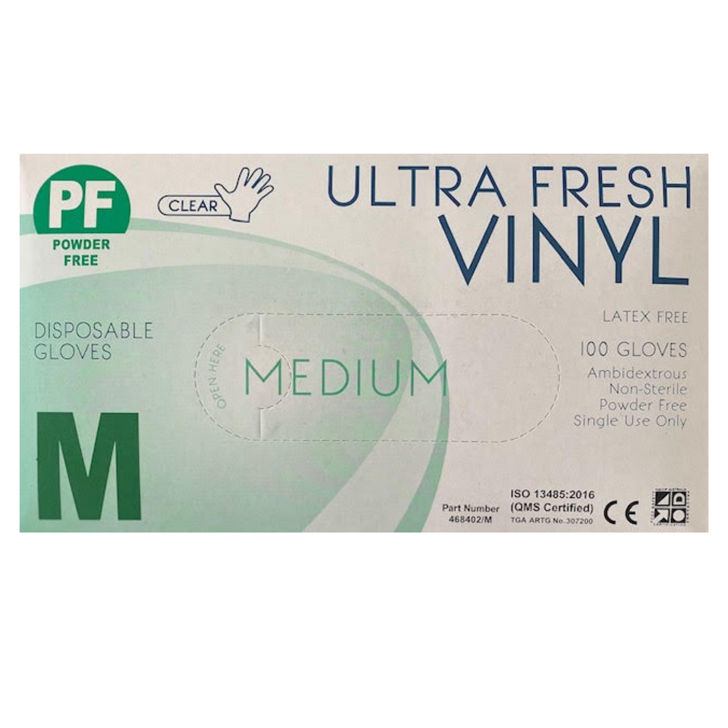 Ultra Fresh Vinyl Clear Gloves M - Box (100pc)