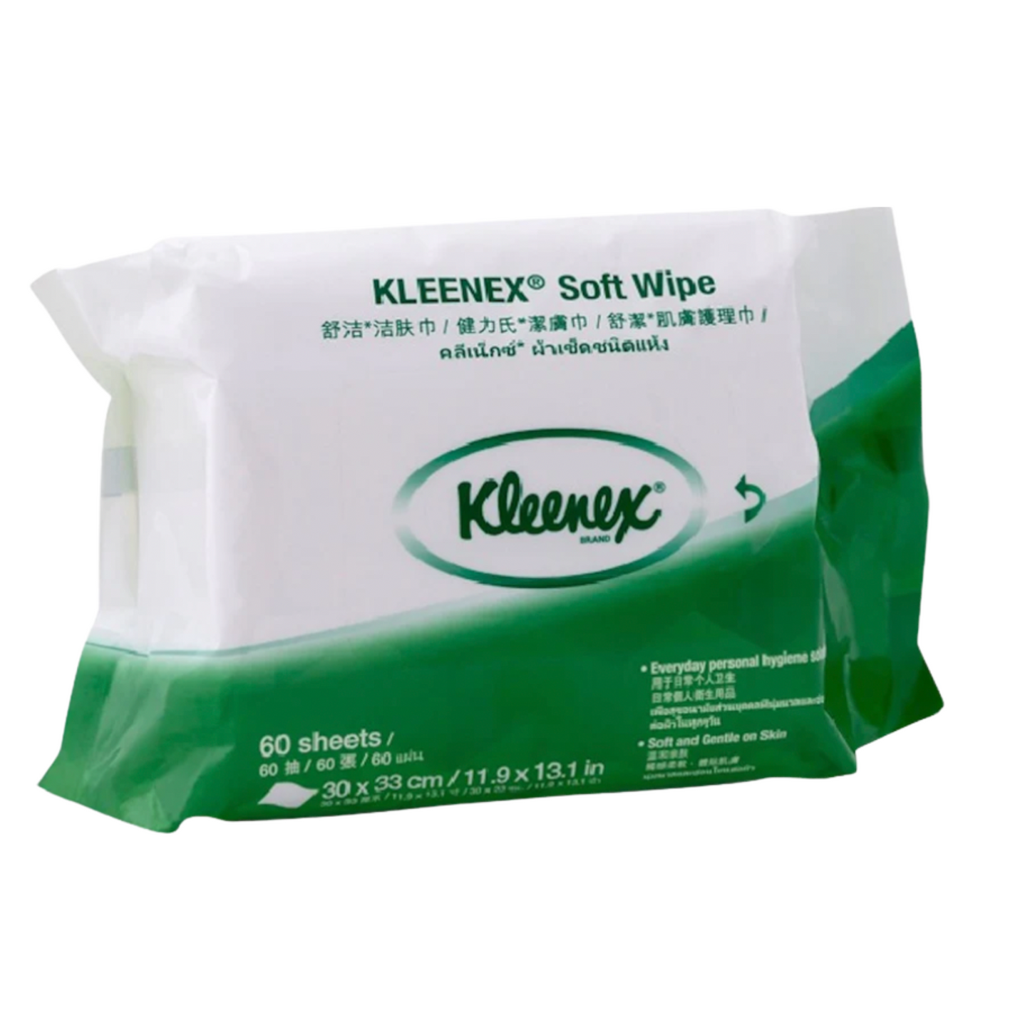 Kleenex 94127 Personal Hygiene Soft Wipes - Carton (12 x 60pc Pack)