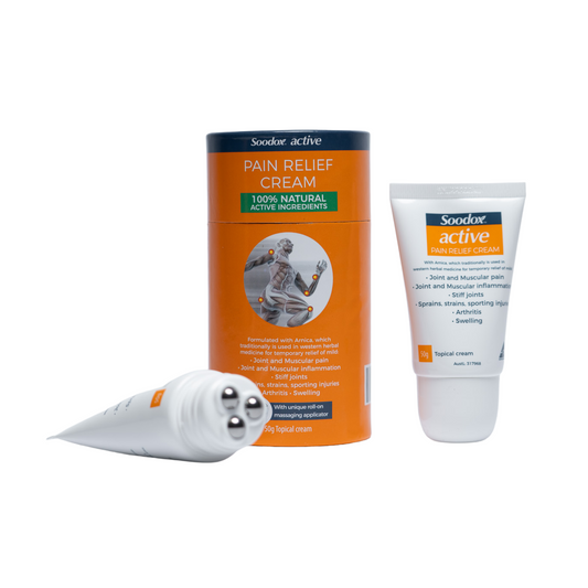Soodox Australian Made Active Pain Relief Cream 50g Tube- Carton (16 x 50g)