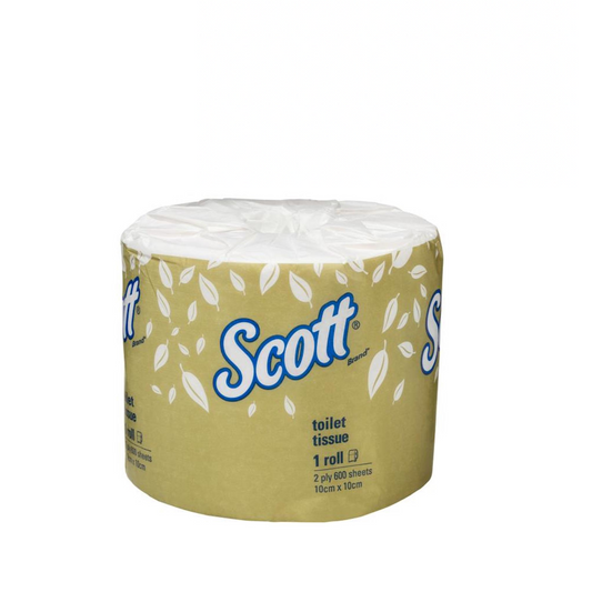 Scott Toilet Tissue 2Ply White - Carton (24 x 600pc Pack)