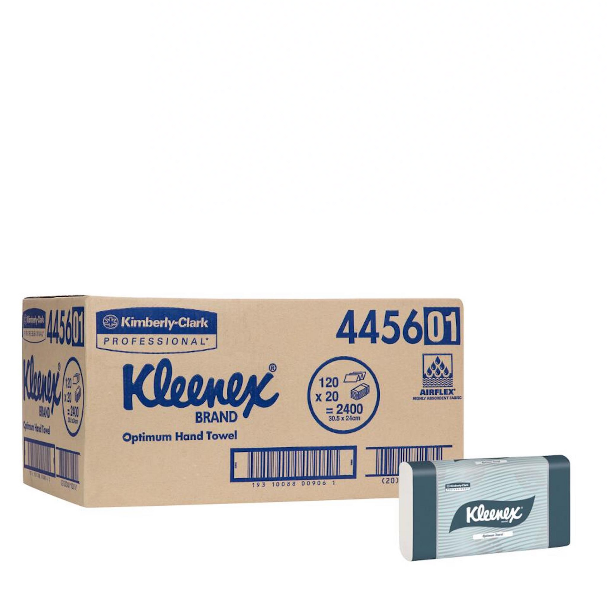 Kleenex 4456 Optimum Hand Towel Refill - Carton (20 x 120pc Pack)