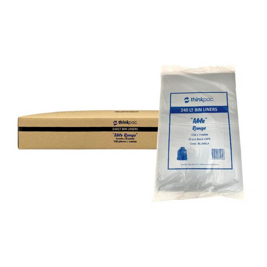 ThinkPac 240L Able Range Bin Liner 32um - Carton (100pc)