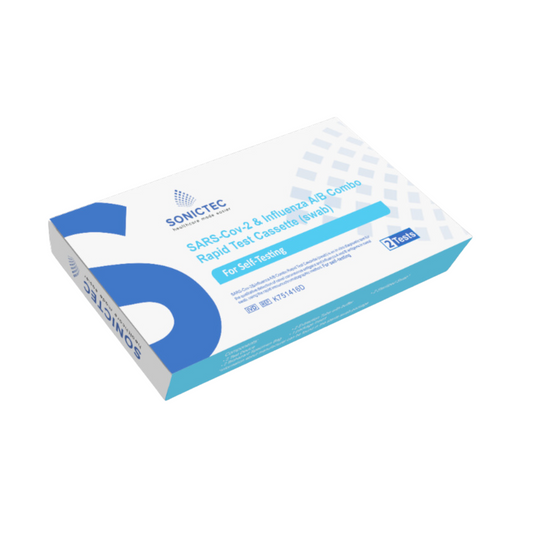 Sonictec Covid-19/Influenza A&B Antigen Test Kit - Pack of 2 (2 Tests)