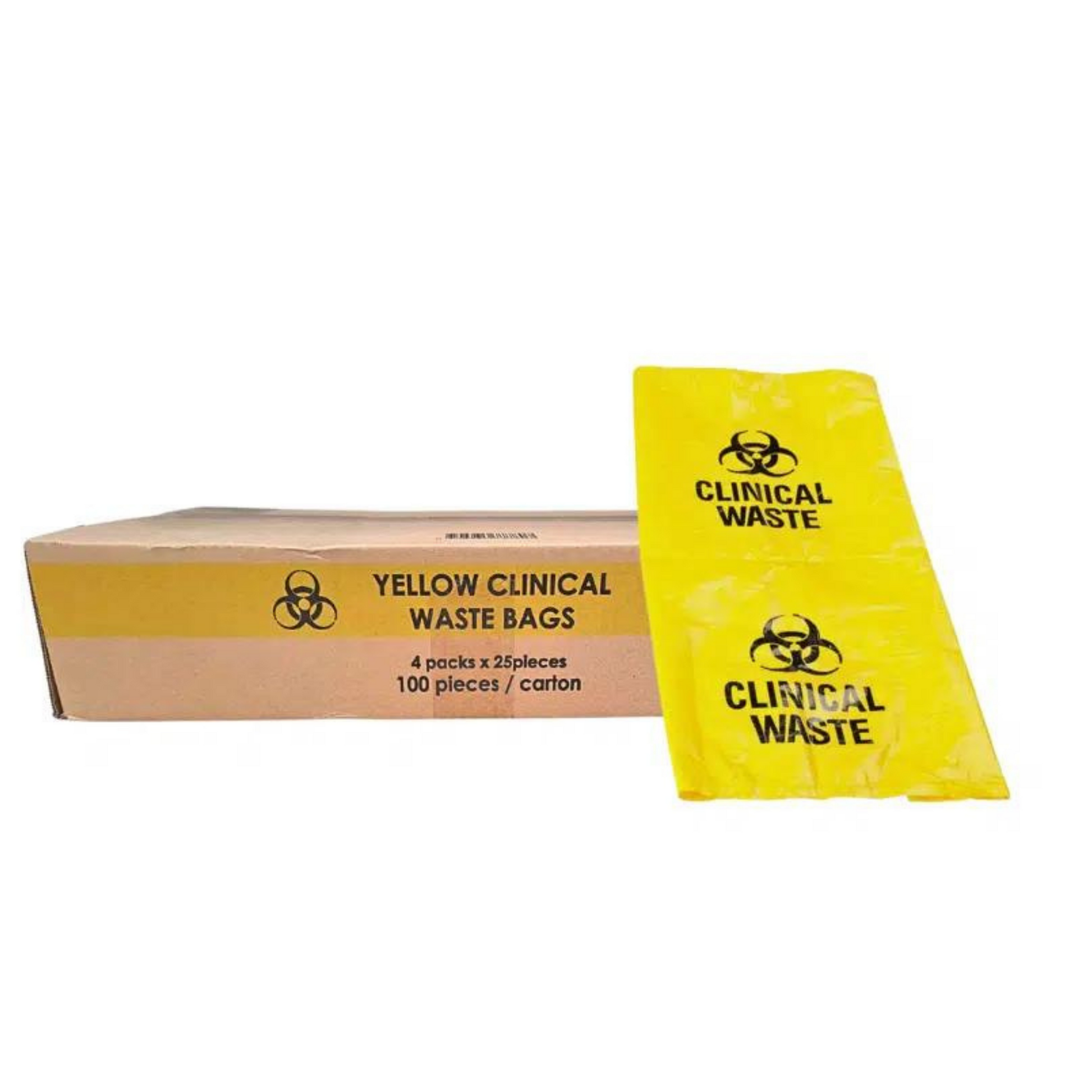 Yellow clinical waste bags 