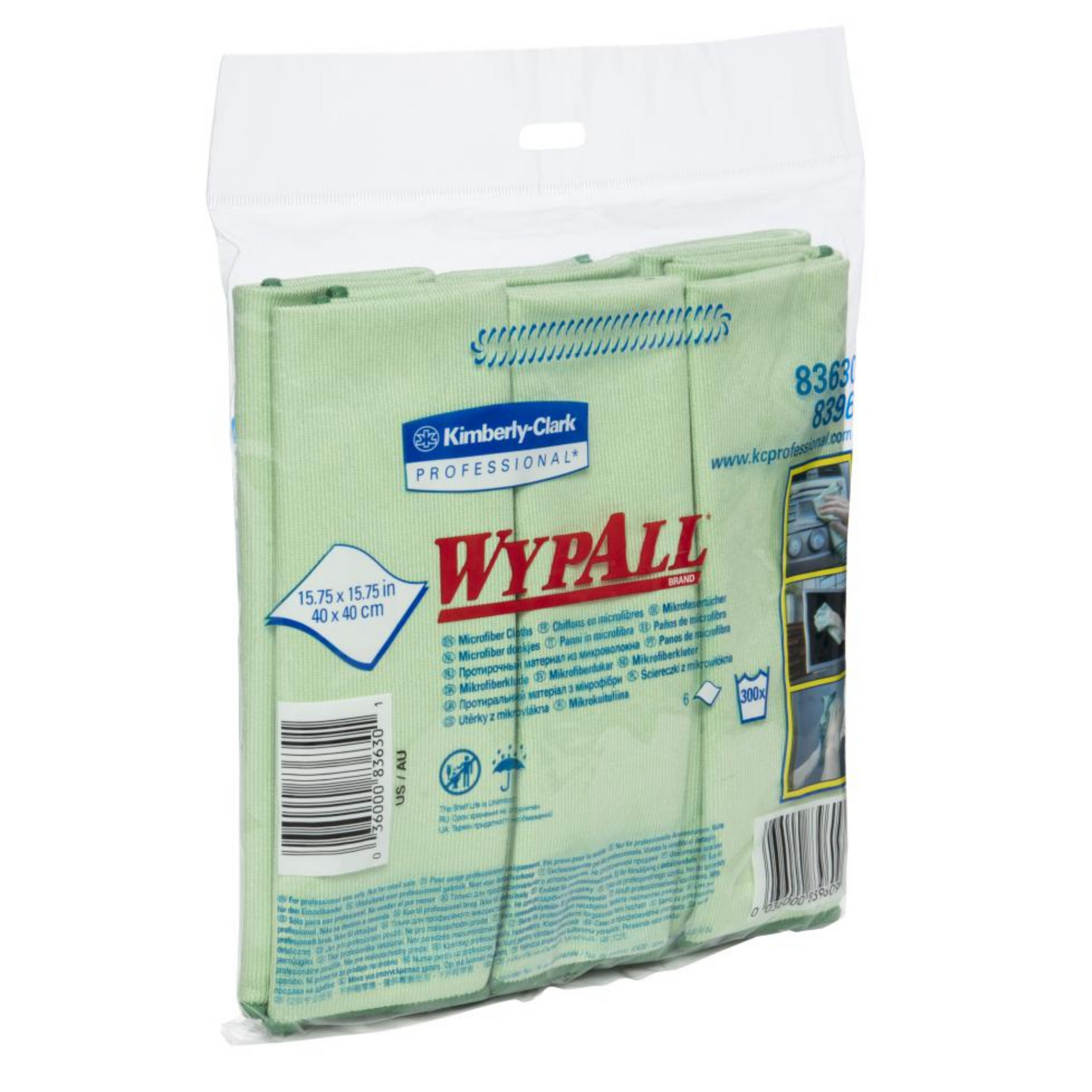 Wypall 83630 Microfibre Cloth Green Pack of 6